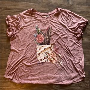 Light pink graphic tee